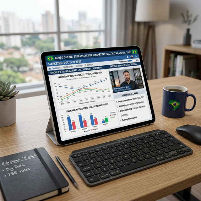 Curso Online de Marketing Politico 2026 Nano Banana Pro realista