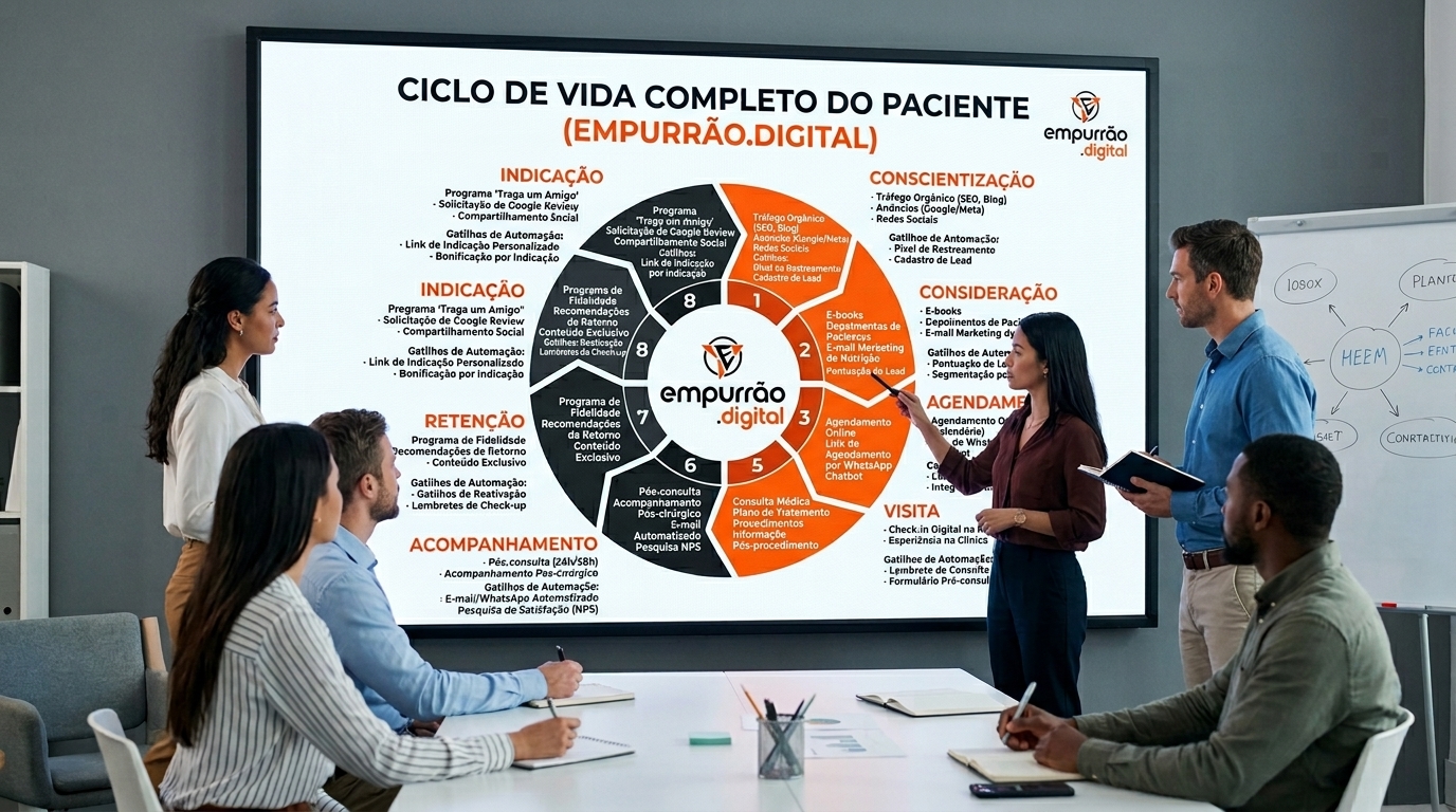 8. Empurrão Digital: Especialistas em Conversão para Clínicas em Bauru - trafego pago marketing medico bauru