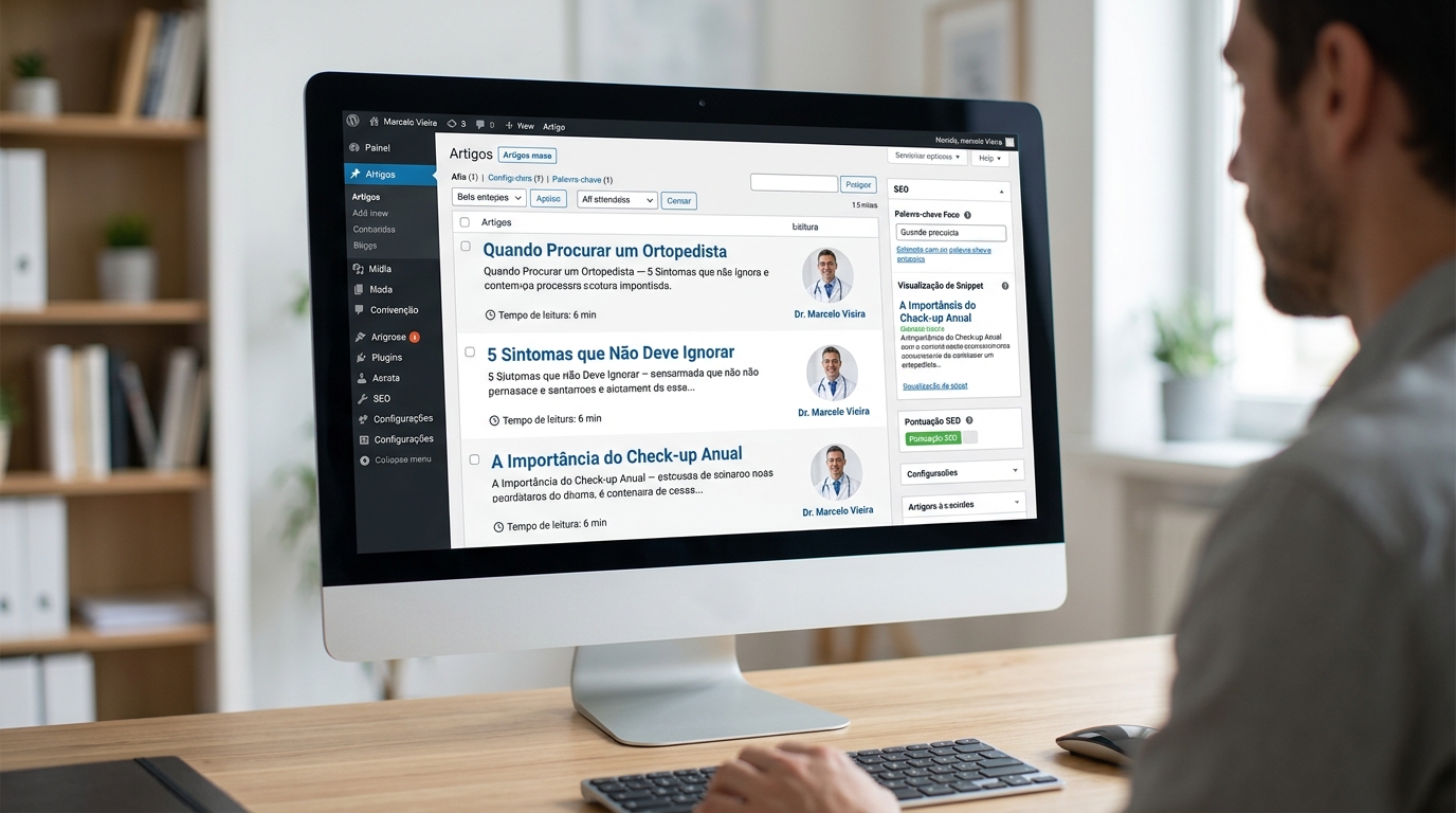 4. Construindo Sua Autoridade Online: Site e Conteúdo Especializado - Geriatria marketing digital