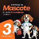 Mascote Empresarial Empresas criação personalizado logo cores 3 poses .webp